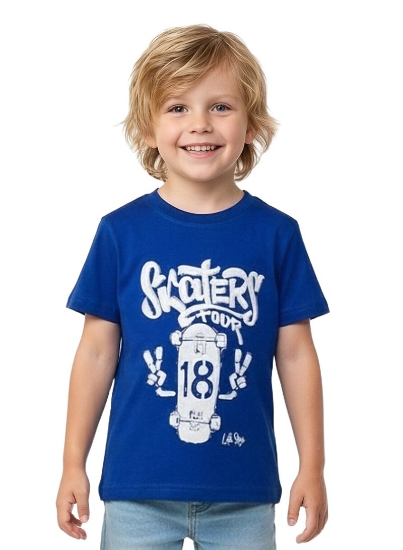 Boys T-shirt Short Sleeve Tees Summer Children's Clothing Cartoon Printed Top 2 4 6 Years - Image 1